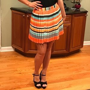 Orange striped BCBG SKIRT